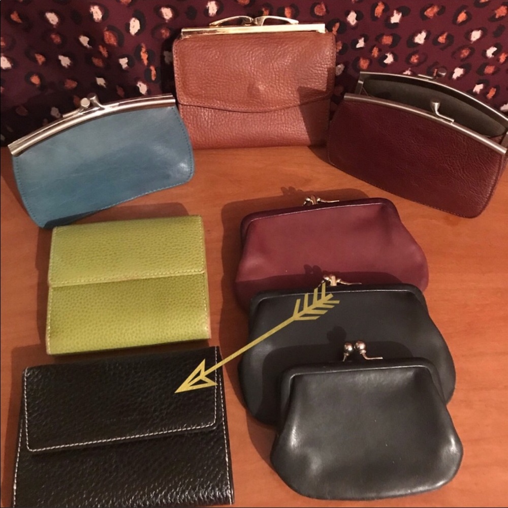 Kate Spade vintage pebbled tri-folding wallet black - Picture 3 of 9